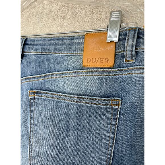 DU/ER Jeans Denim Pants Womens 30 x 30 Medium Wash‎ Stretch Girlfriend WFLR5001 - Picture 3 of 9